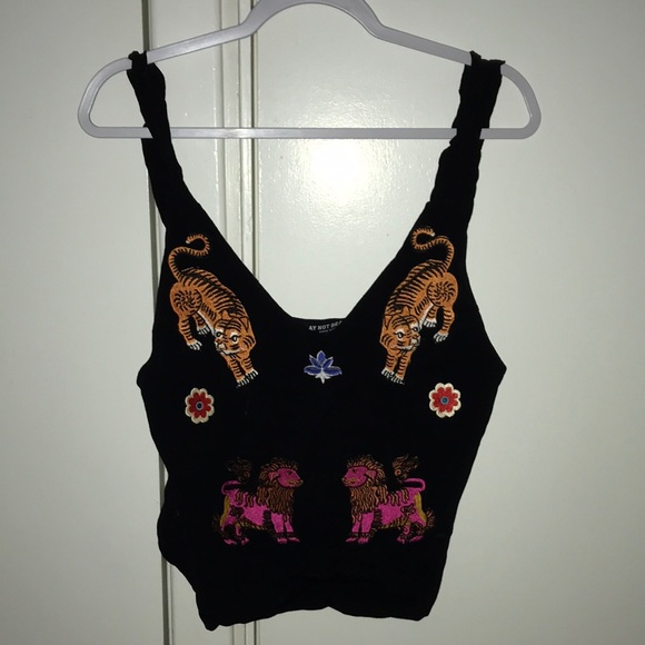 AY NOT DEAD embroidered tanktop - Picture 1 of 4